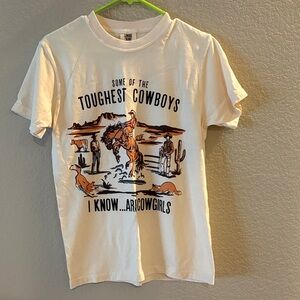 Woman’s Cowboy Graphic T-Shirt - Cream